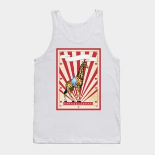 Vintage Circus Giraffe. Tank Top